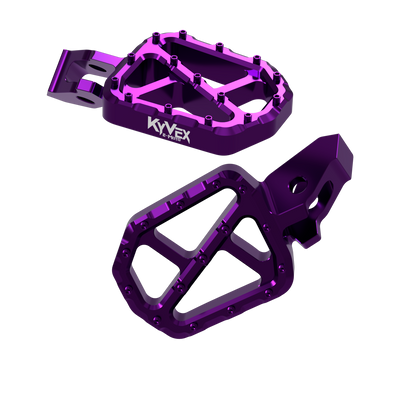 KyVex Billet Wide Foot Pegs - Ultra Bee Compatible