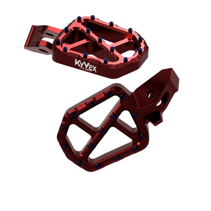 KyVex Billet Wide Foot Pegs - Ultra Bee Compatible