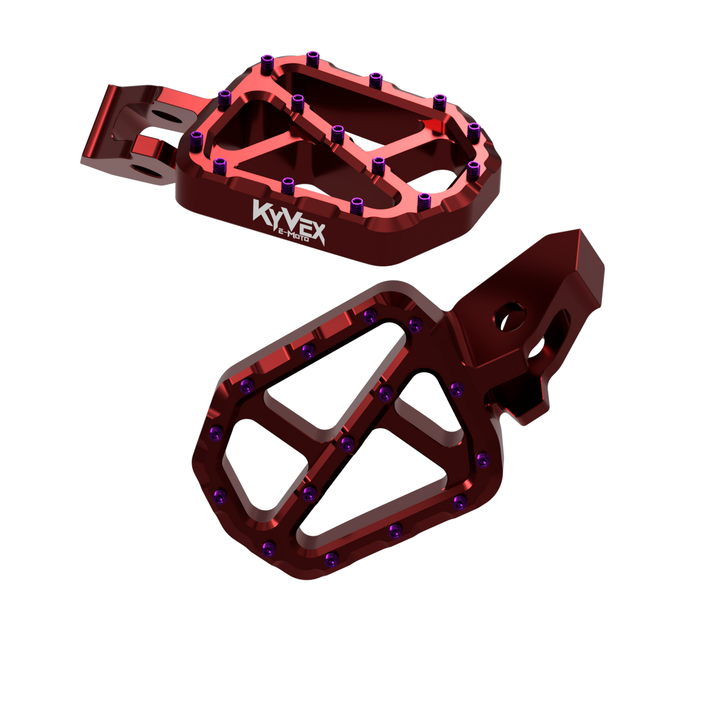 KyVex Billet Wide Foot Pegs - Ultra Bee Compatible