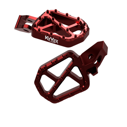 KyVex Billet Wide Foot Pegs - Ultra Bee Compatible