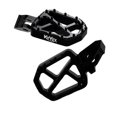 KyVex Billet Wide Foot Pegs - Ultra Bee Compatible