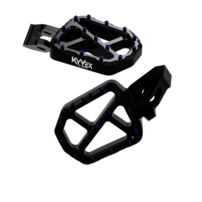 KyVex Billet Wide Foot Pegs - Ultra Bee Compatible