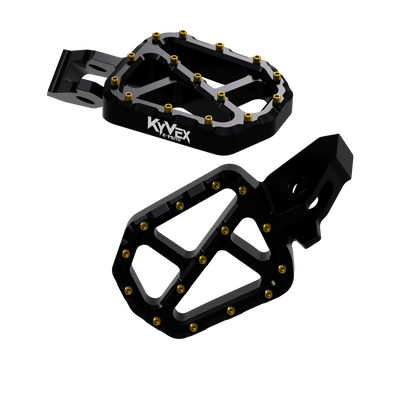 KyVex Billet Wide Foot Pegs - Ultra Bee Compatible