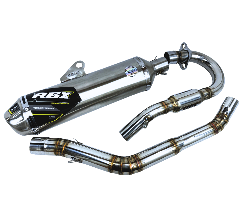 XR150L Full Stainless Exhaust System V3 POLISHED - Howling Moto