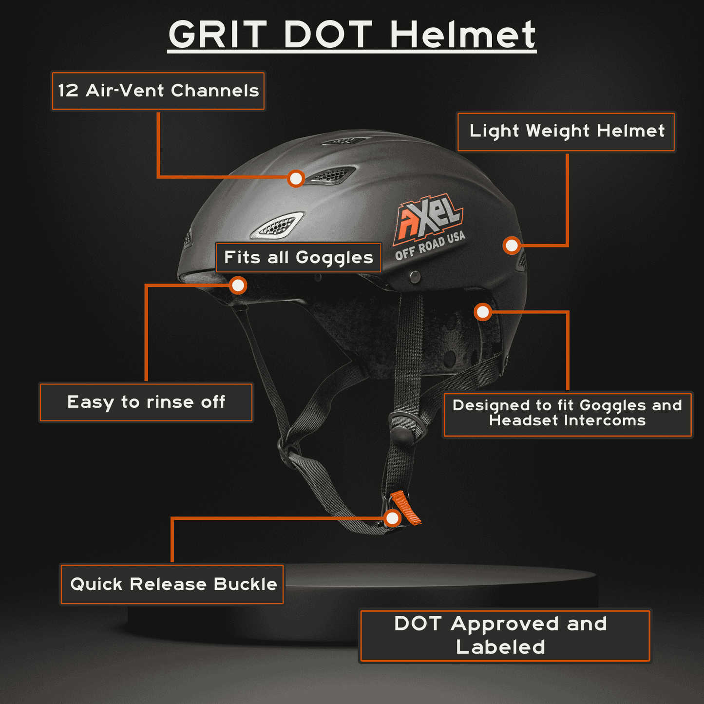 GRIT D.O.T. Helmet - Howling Moto