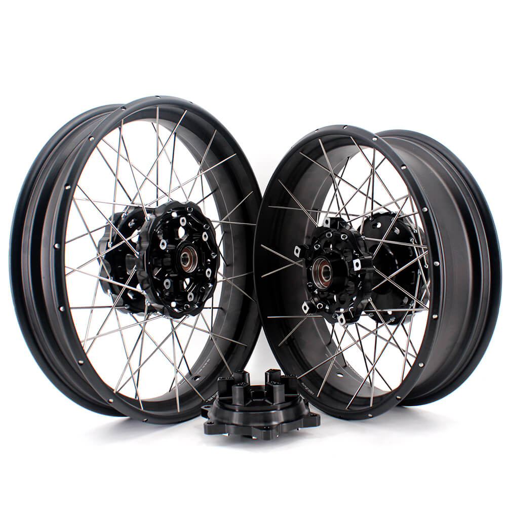VMX 19 Inch / 17 Inch Tubeless Wheels Fit For BMW F700GS 2012-2018 Black Hubs - Howling Moto