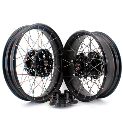 VMX 19 Inch / 17 Inch Tubeless Wheels Fit For BMW F700GS 2012-2018 Black Hubs - Howling Moto