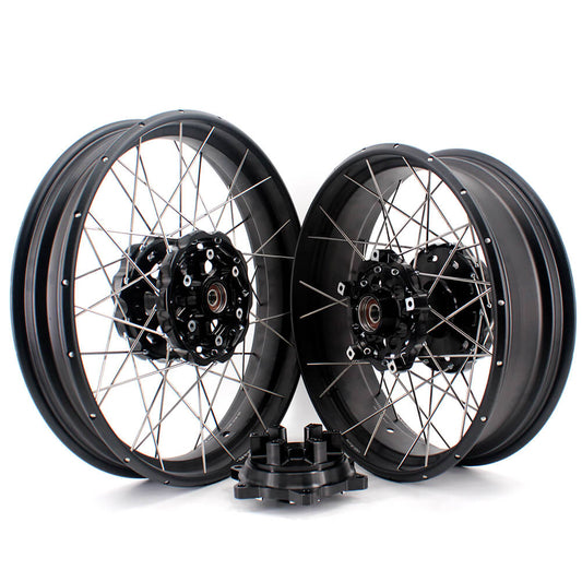 VMX 19 Inch / 17 Inch Tubeless Wheels Fit For BMW F700GS 2012-2018 Black Hubs - Howling Moto