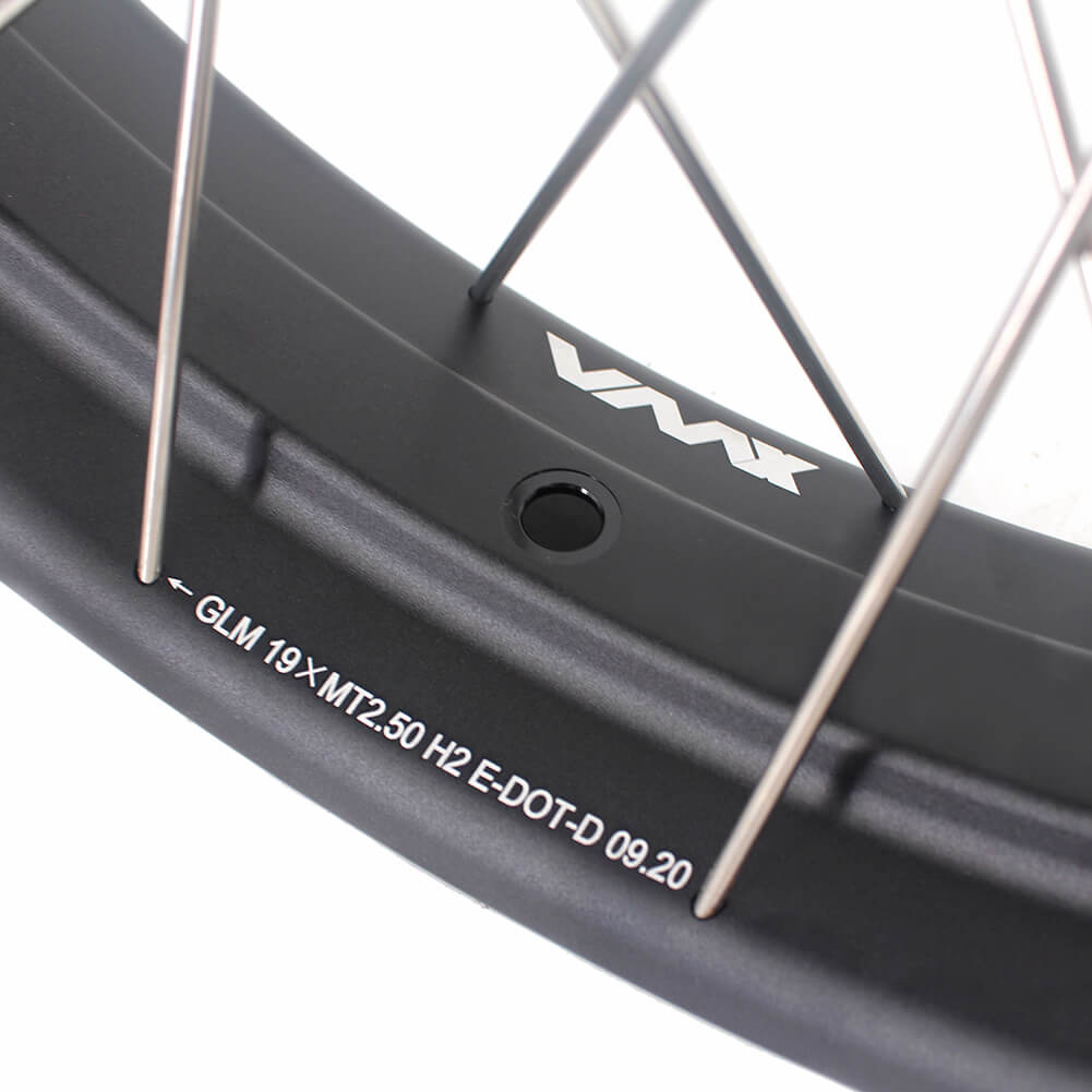 VMX 2.5*19 & 4.25*17 Tubeless Wheels Set Fit For Honda CB500X 2019-2021 Black Hub & Rim - Howling Moto