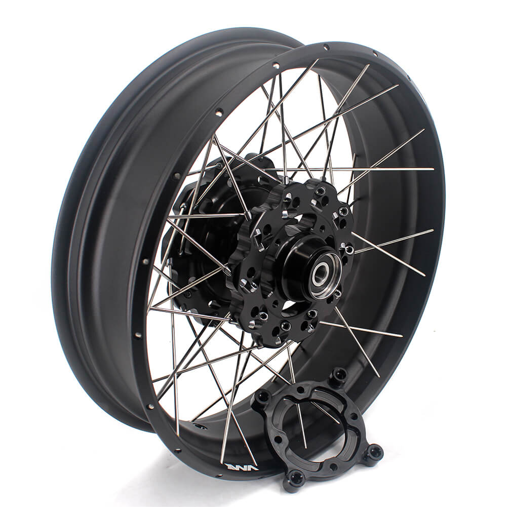 VMX 2.5*19 & 4.25*17 Tubeless Wheels Set Fit For Honda CB500X 2019-2021 Black Hub & Rim - Howling Moto