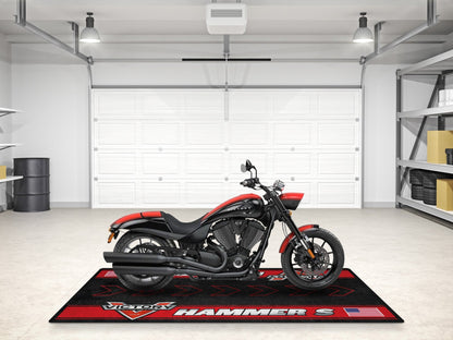Designed Pit Mat for Victory Hummer S Motorcycle - MM7311 - Howling Moto