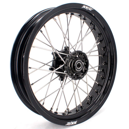 KKE 3.5 & 5.0 17 Inch Wheels for Yamaha WR250F 2001 WR450F 2003-2018 Black - Howling Moto