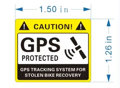 Anti Theft GPS Warning Sticker 3 Pack