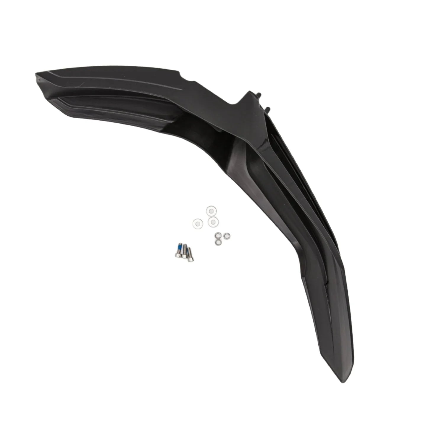Rawrr Mantis X front fender for scooter, OEM replacement part, durable plastic body component, shown on white background.