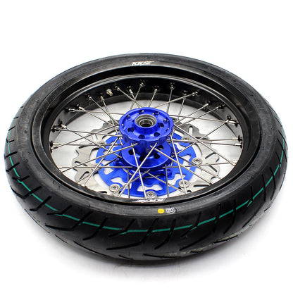 KKE 3.5/4.25*17inch Supermoto Wheels For YAMAHA YZ125 YZ250 YZ450FX YZ250F YZ450F Tires