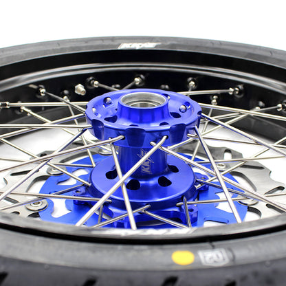 KKE 3.5/4.25*17inch Supermoto Wheels For YAMAHA YZ125 YZ250 YZ450FX YZ250F YZ450F Tires