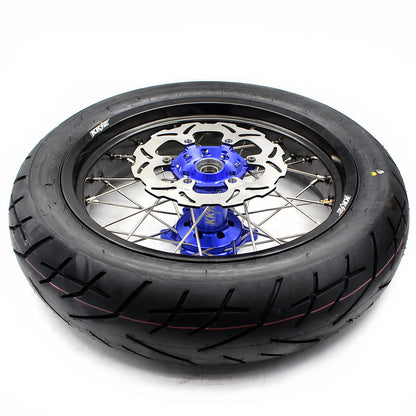 KKE 3.5/4.25*17inch Supermoto Wheels For YAMAHA YZ125 YZ250 YZ450FX YZ250F YZ450F Tires