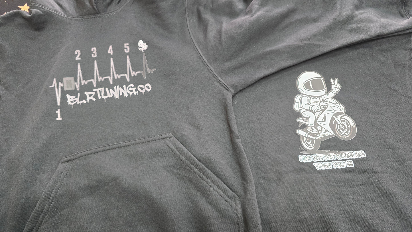 YOUTH HOODIE - I do better wheelies than you - limited edition - Howling Moto