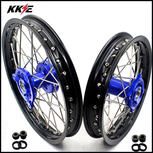 KKE 14 & 12 Kids Wheels Rims Set for YAMAHA YZ65 2018-2023 Blue - Howling Moto
