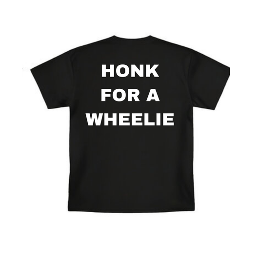 “Honk for a Wheelie” T-Shirt – Premium Cotton E-Moto Streetwear Tee