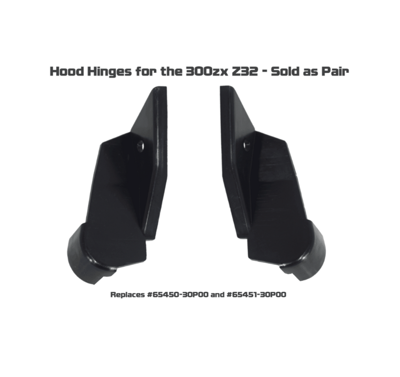 ZSPEC Hood Hinge Covers for '90-96 300zx LHD & RHD, Sold per Left/Right Set - Howling Moto