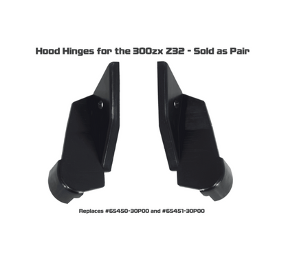 ZSPEC Hood Hinge Covers for '90-96 300zx LHD & RHD, Sold per Left/Right Set - Howling Moto