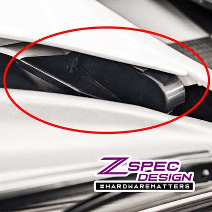ZSPEC Hood Hinge Covers for '90-96 300zx LHD & RHD, Sold per Left/Right Set - Howling Moto