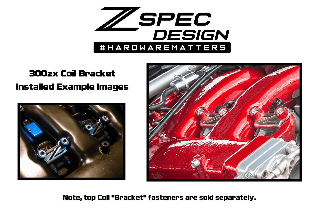 ZSPEC Coil Bracket Kit w/"Z" Cut-Out for Nissan Z32 300zx, Stainless - Howling Moto
