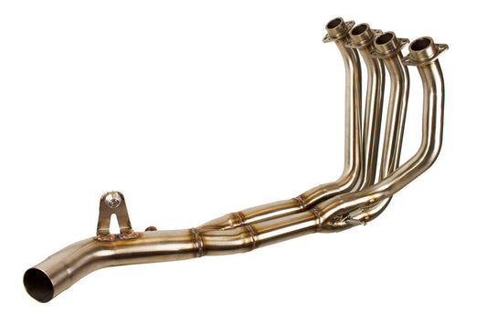 Universal M4 Exhaust header kit for Kawasaki Z900, 2017-2024, by Bill's Exhausts, showcasing the full exhaust header components