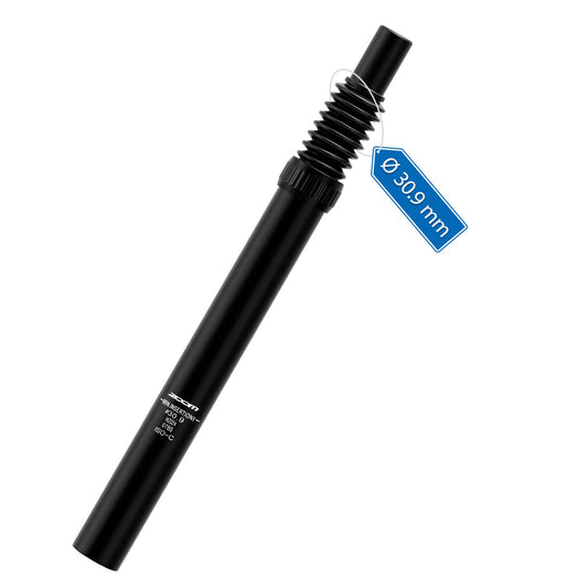 Hycline ZOOM bike suspension seatpost with adjustable suspension system for enhanced comfort on bicycle rides.