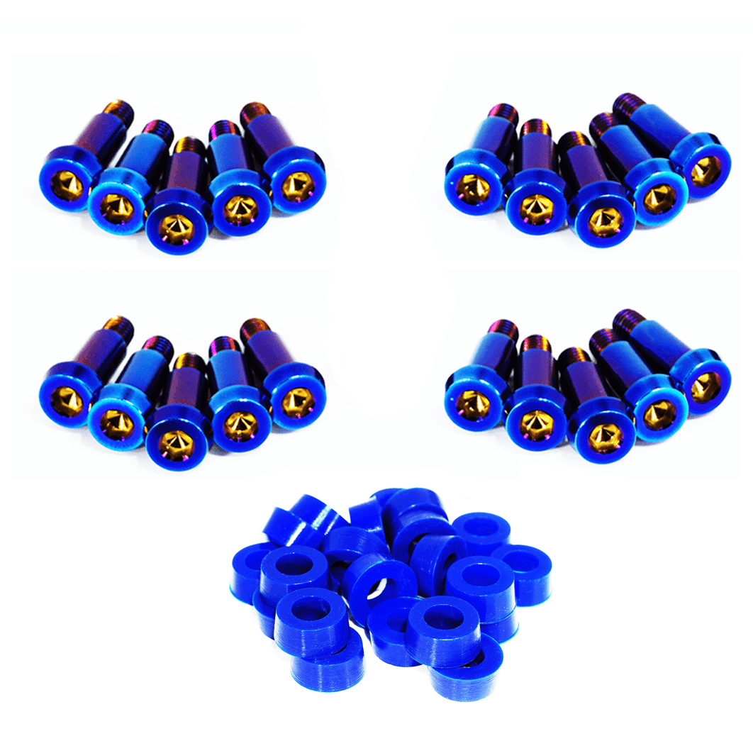 ZSPEC Shoulder-Bolt Timing Covers Fastener Kit for '84-89 Nissan 300zx Z31, Titanium - Howling Moto