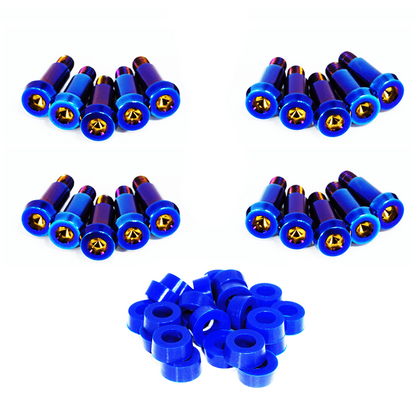 ZSPEC Shoulder-Bolt Timing Covers Fastener Kit for '84-89 Nissan 300zx Z31, Titanium - Howling Moto