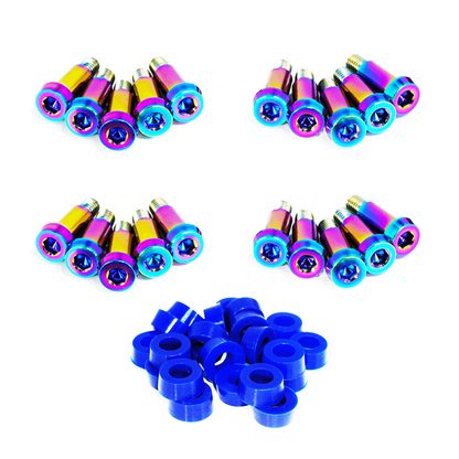 ZSPEC Shoulder-Bolt Timing Covers Fastener Kit for '84-89 Nissan 300zx Z31, Titanium - Howling Moto