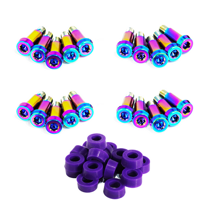 ZSPEC Shoulder-Bolt Timing Covers Fastener Kit for '84-89 Nissan 300zx Z31, Titanium - Howling Moto