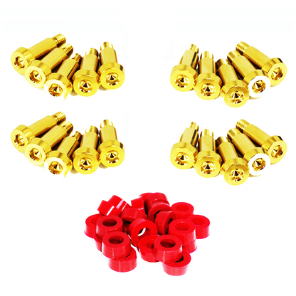 ZSPEC Shoulder-Bolt Timing Covers Fastener Kit for '84-89 Nissan 300zx Z31, Titanium - Howling Moto