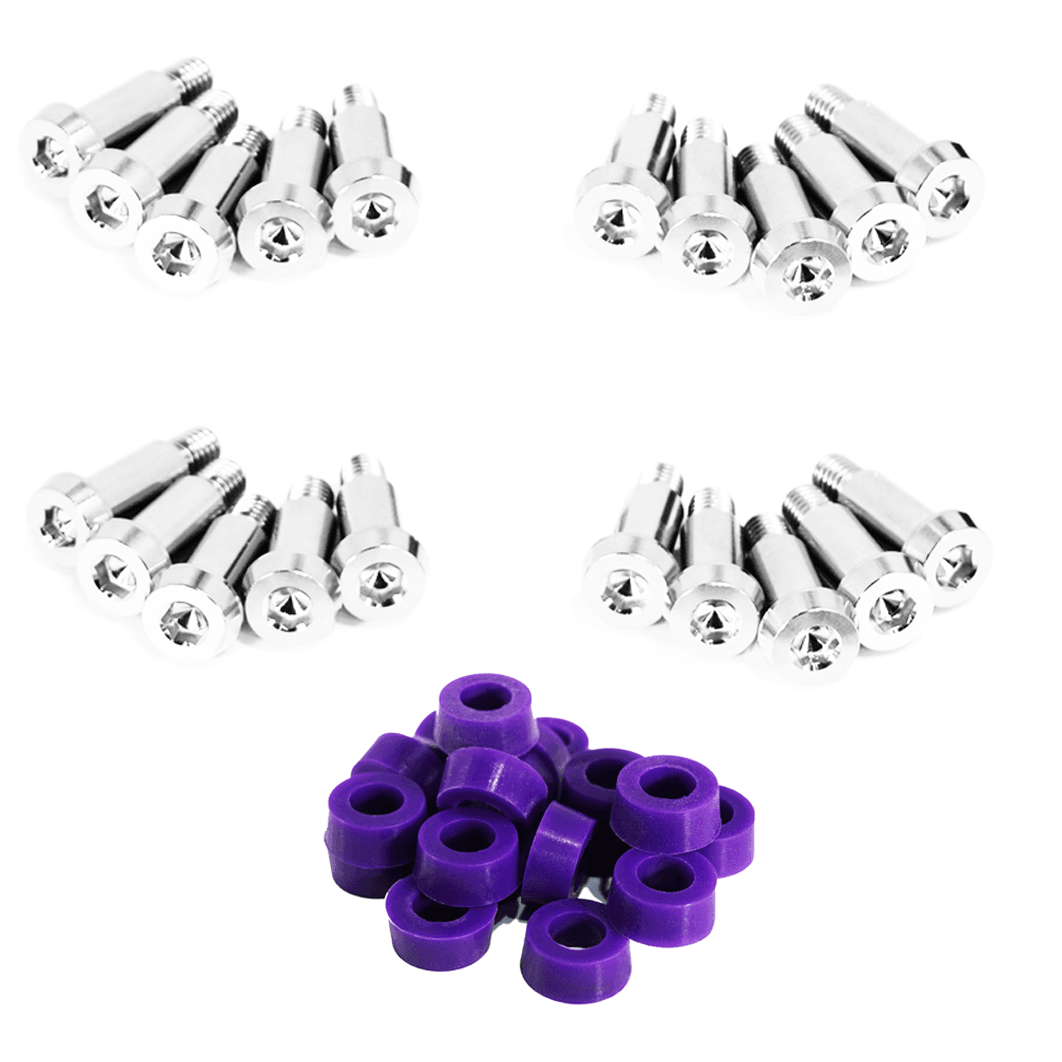 ZSPEC Shoulder-Bolt Timing Covers Fastener Kit for '84-89 Nissan 300zx Z31, Titanium - Howling Moto