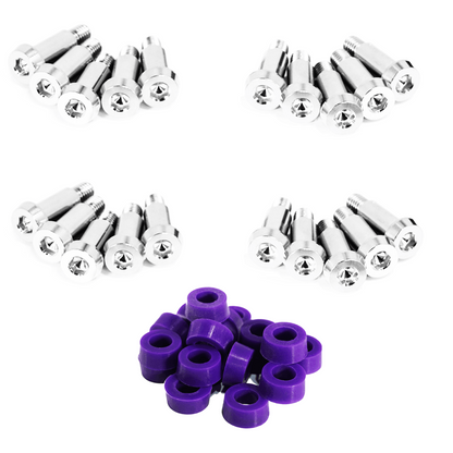 ZSPEC Shoulder-Bolt Timing Covers Fastener Kit for '84-89 Nissan 300zx Z31, Titanium - Howling Moto