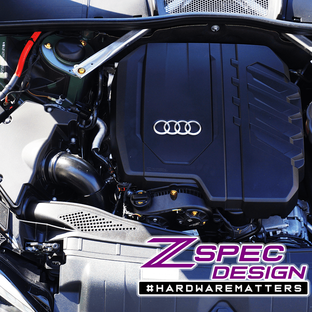ZSPEC Stage-2 Dress Up Bolts® Fastener Kit for '18-23+ Audi A5 8W6 2.0L, Titanium - Howling Moto