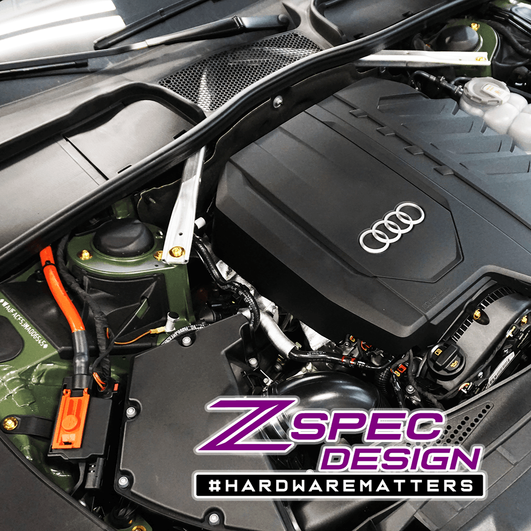 ZSPEC Stage-2 Dress Up Bolts® Fastener Kit for '18-23+ Audi A5 8W6 2.0L, Titanium - Howling Moto