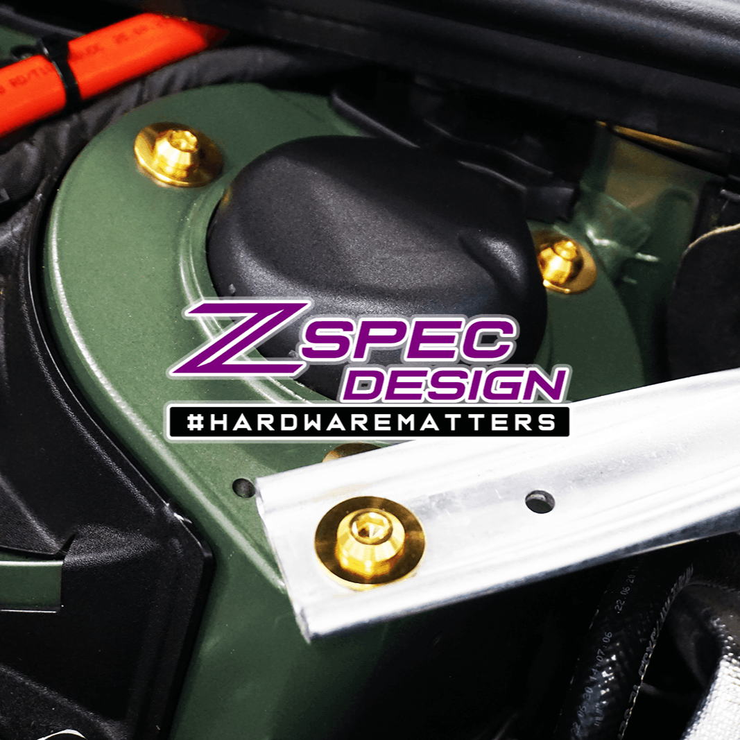 ZSPEC Stage-1 Dress Up Bolts® Fastener Kit for '18-23+ Audi A5 8W6 2.0L, Titanium - Howling Moto