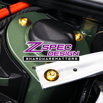 ZSPEC Stage-1 Dress Up Bolts® Fastener Kit for '18-23+ Audi A5 8W6 2.0L, Titanium - Howling Moto