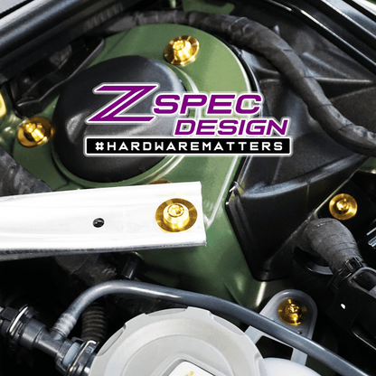 ZSPEC Stage-2 Dress Up Bolts® Fastener Kit for '18-23+ Audi A5 8W6 2.0L, Titanium - Howling Moto