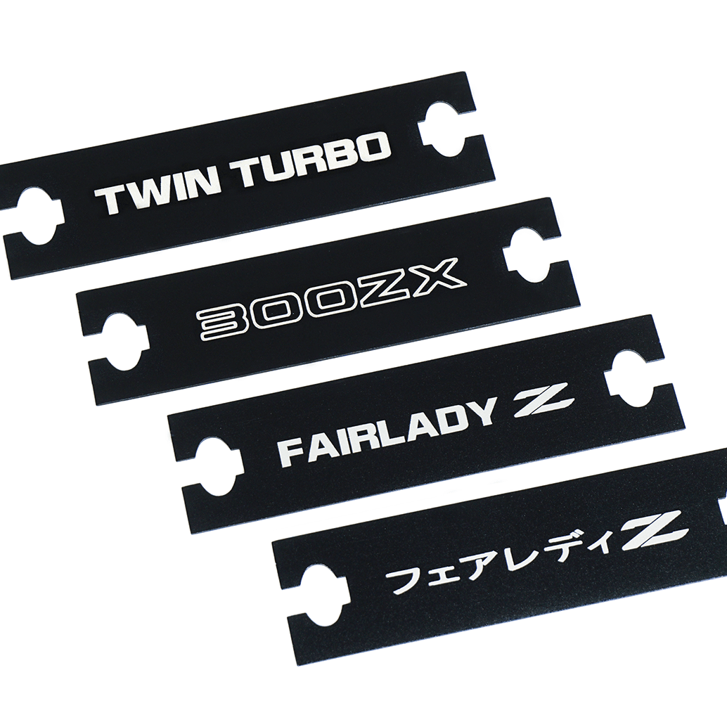 ZSPEC Clock Hole-Cover Plate for '90-99 Nissan 300zx Z32 Stereo Bezels, Laser-Etched - Howling Moto