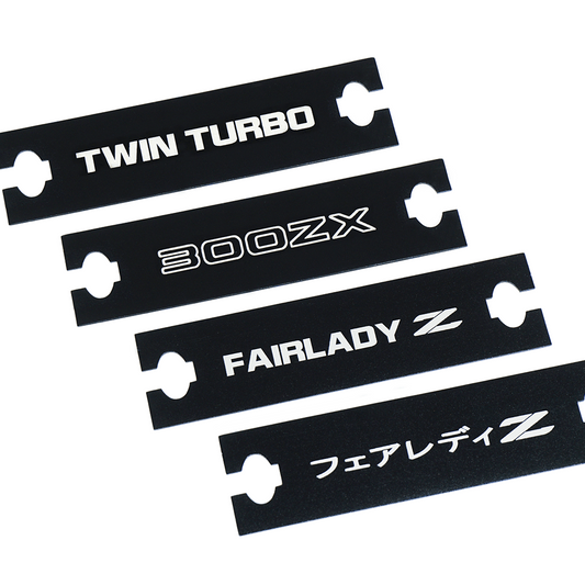 ZSPEC Clock Hole-Cover Plate for '90-99 Nissan 300zx Z32 Stereo Bezels, Laser-Etched - Howling Moto