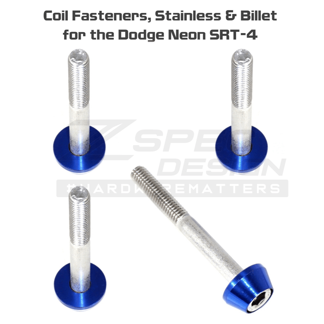 ZSPEC Coil Fasteners for '03-05 Dodge Neon SRT-4, Stainless & Billet - Howling Moto