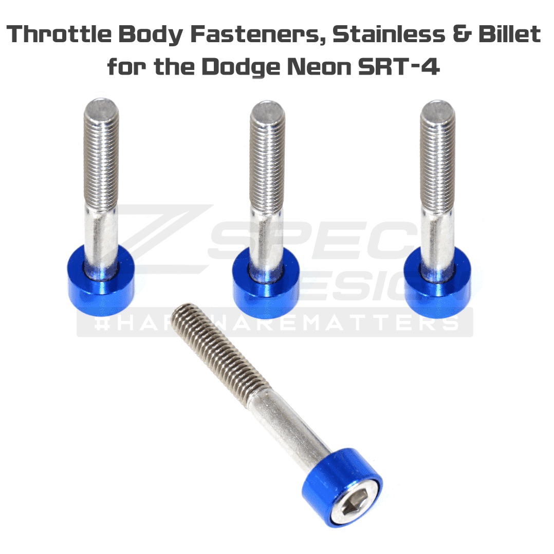 ZSPEC Throttle Body Fasteners for '03-05 Dodge Neon SRT-4, Stainless & Billet - Howling Moto