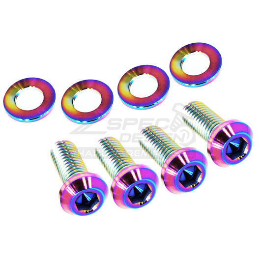 ZSPEC Hood Dress Up Bolts® Fastener Kit for Nissan Z32 300zx, Titanium - Howling Moto