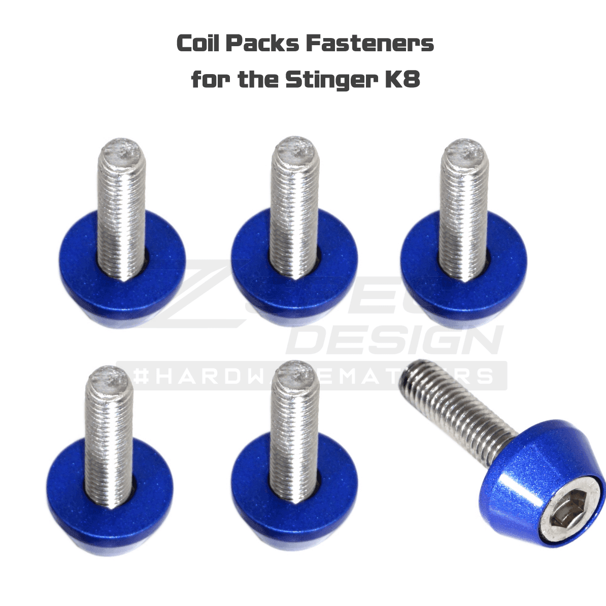 ZSPEC Stage-3 Dress Up Bolts® Fastener Kit for '18+ Kia Stinger GT K8, Stainless & Billet - Howling Moto