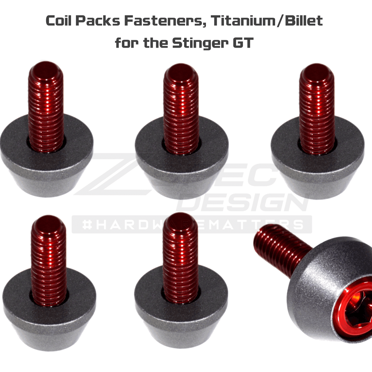 ZSPEC Stage-3 Dress Up Bolts® Fastener Kit for '18+ Stinger GT, Titanium & Billet - Howling Moto