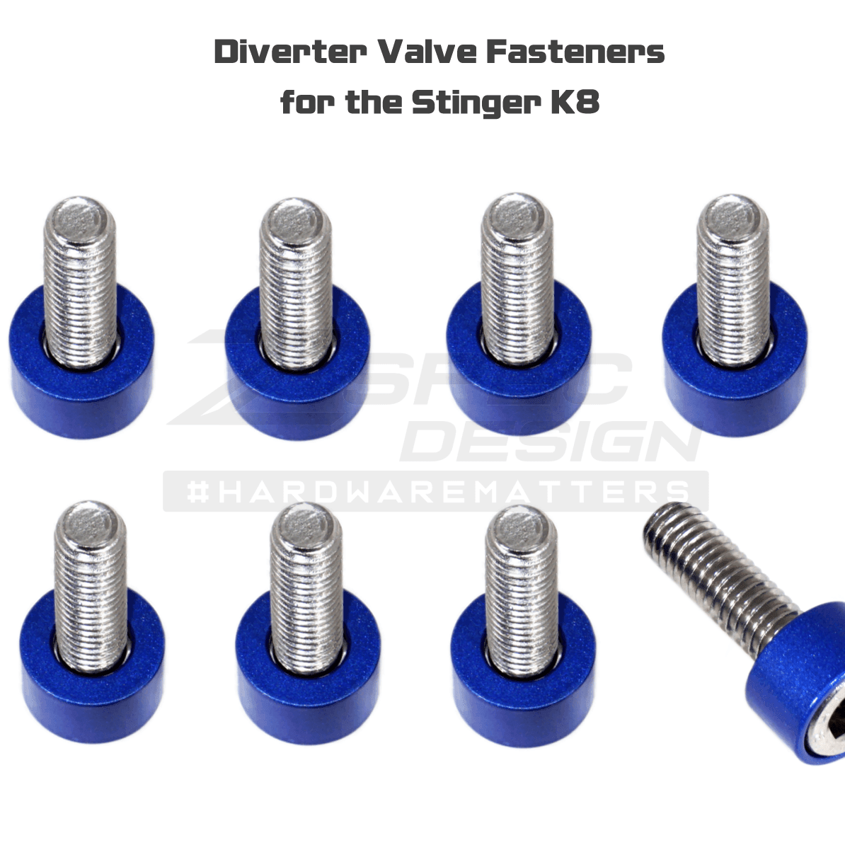 ZSPEC Diverter Valves Fastener Kit for '18+ Stinger GT K8, Stainless & Billet - Howling Moto